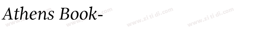 Athens Book字体转换
